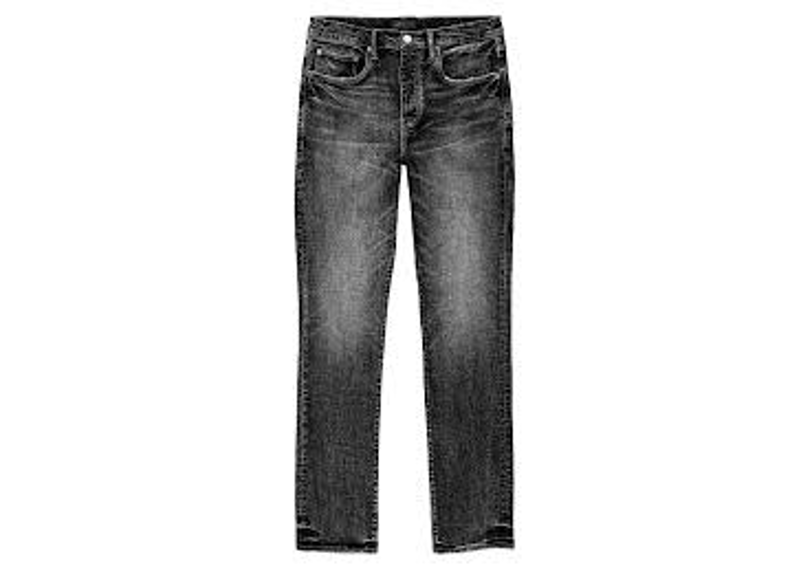 purple jeans slim straight black
