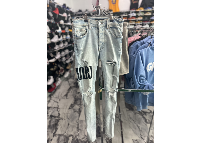 Amiri logo jeans