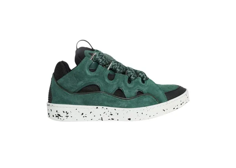 Lanvin Curb Low-Top Sneakers Green