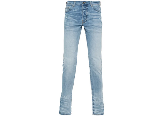 Amiri Stacked Blue Jeans