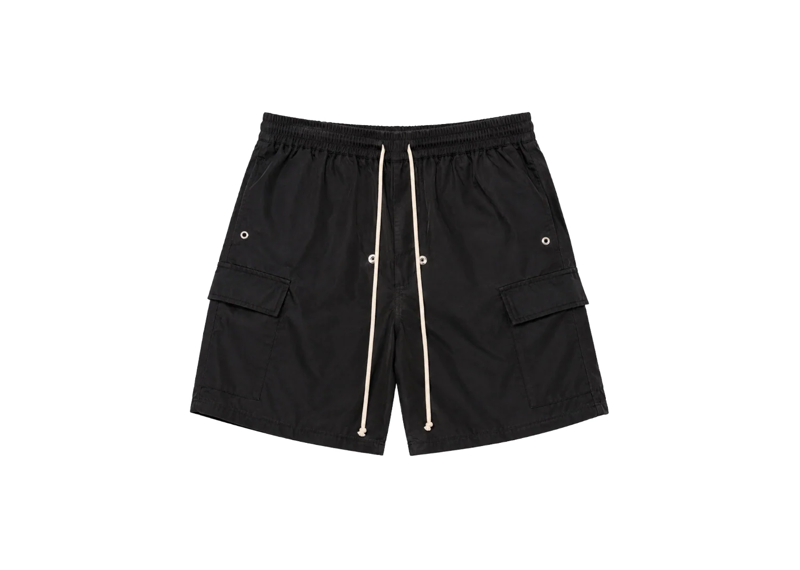 MNML Rave Double Cargo Shorts Black