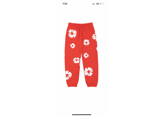 Denim tear sweat pants red