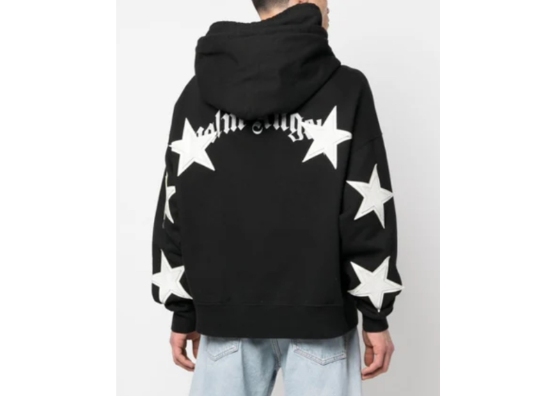 PALM ANGELS PATCHED STARS VINT HOODY