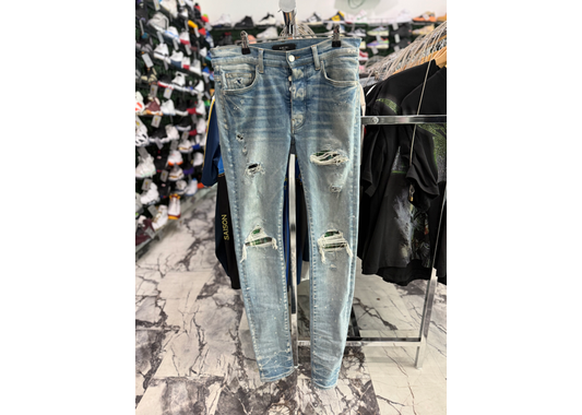 Amiri MX1 Green Plaid Patch