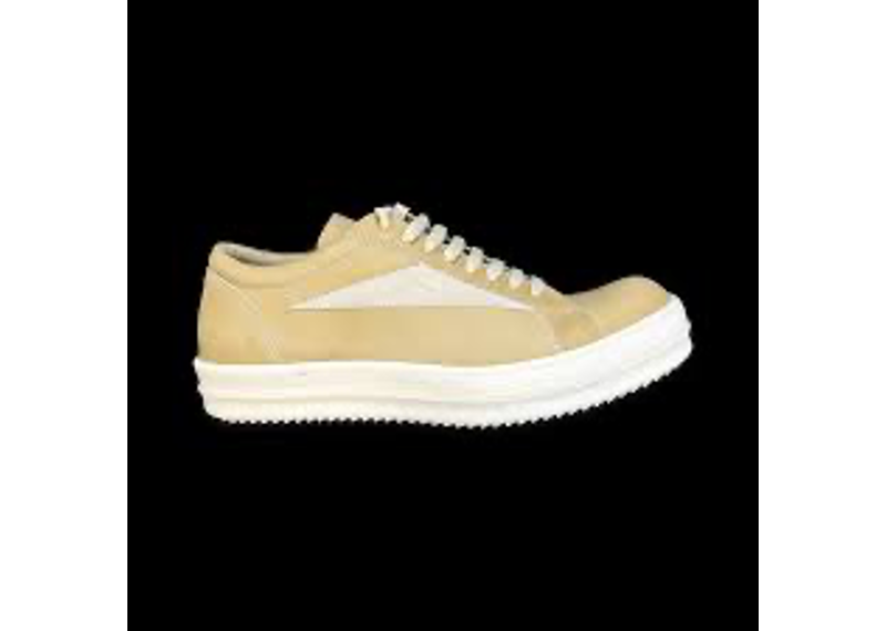 Rick Owens DRKSHDW Vintage Sneakers in a mustard yellow denim finish