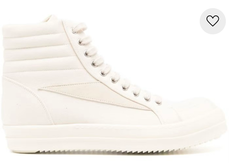 Rick Owens DRKSHDW Vintage High Natural Milk