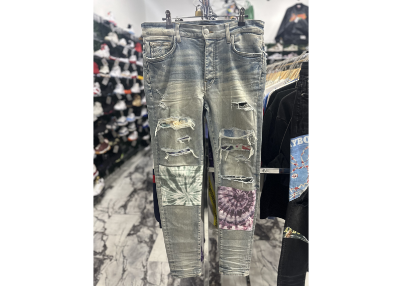 Amiri tie dye jeans