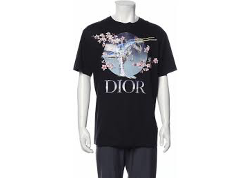 Dior Hajime Sorayama Robot Dinosaur Graphic Print T-Shirt