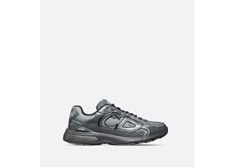 Christian Dior B30 sneakers in a grey technical mesh and technical fabric, featuring the CD30 signature branding on the side