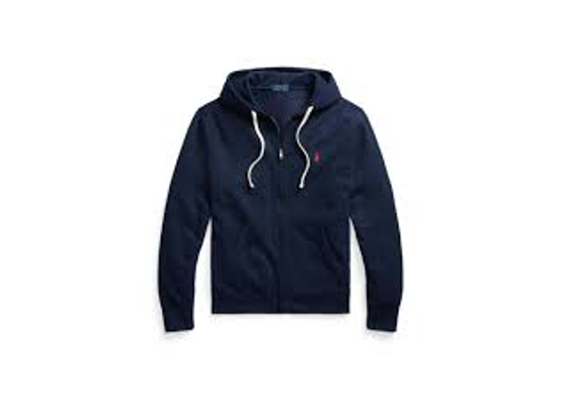 Polo Fleece Zip Up Navy