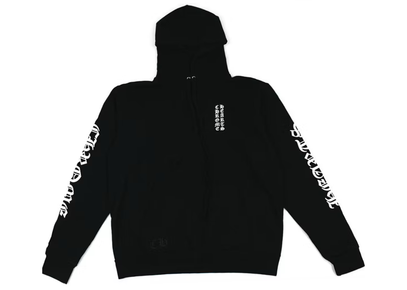 Chrome hearts vertical logo hoodie