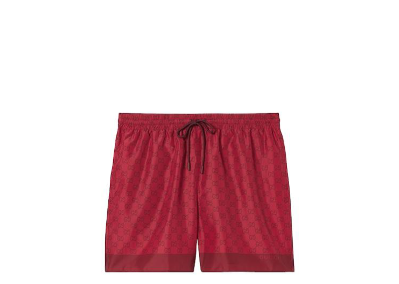 Gucci red nylon shorts
