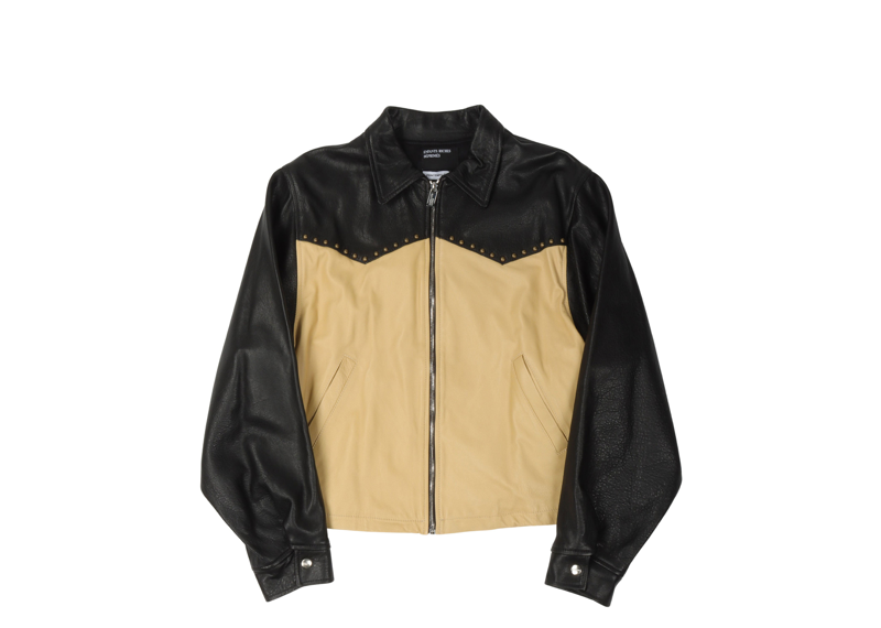 ERD Leather Jacket Black Brown
