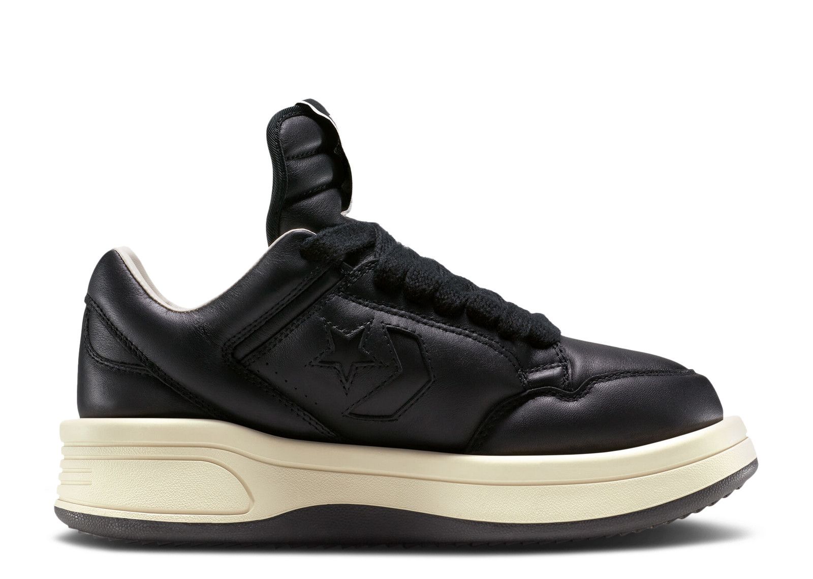Rick Owens x DRKSHDW TURBOWPN Low Black Cloud Cream