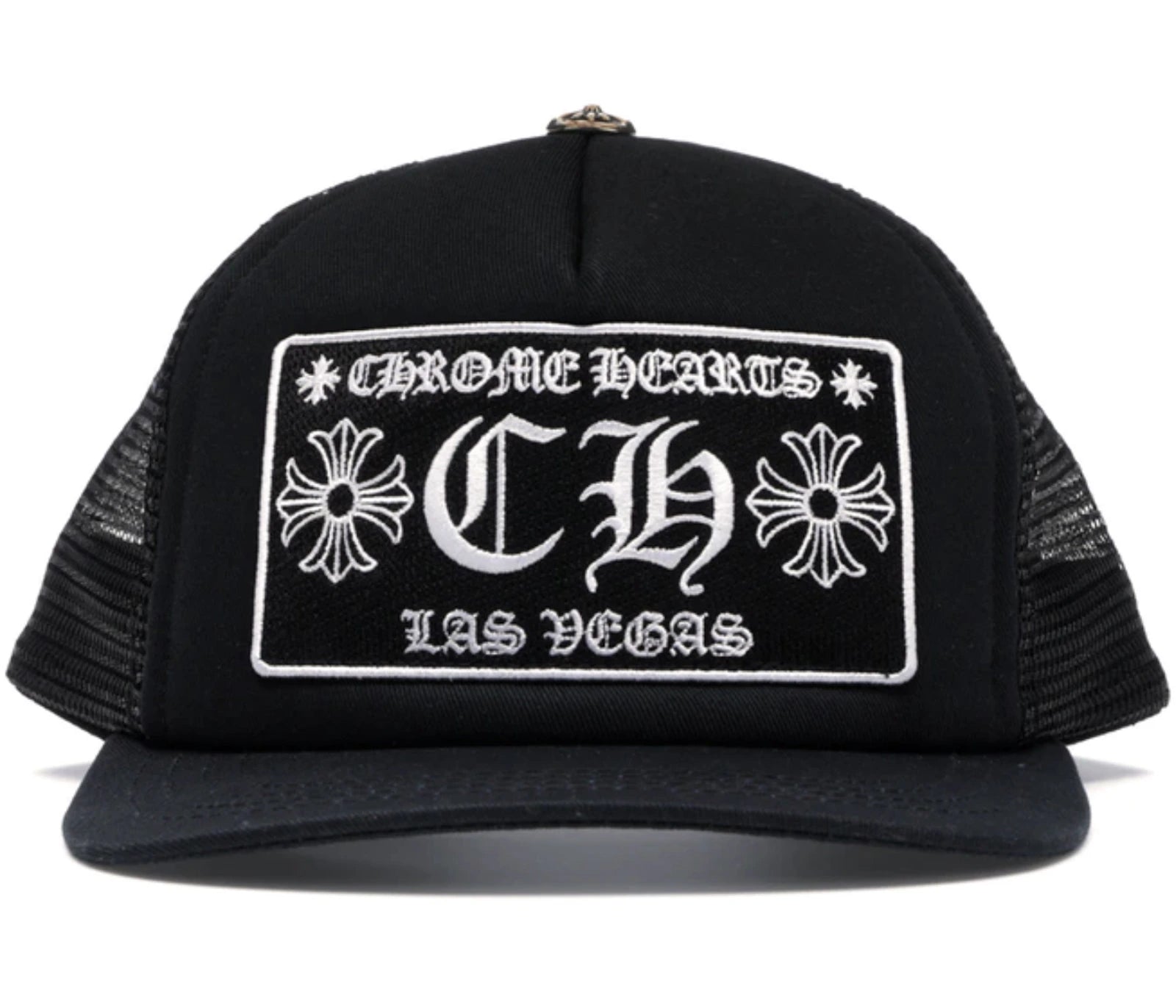 Chrome Hearts CH Las Vegas Trucker Hat Black/Black