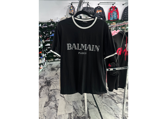 Balmain Paris Black White Tee