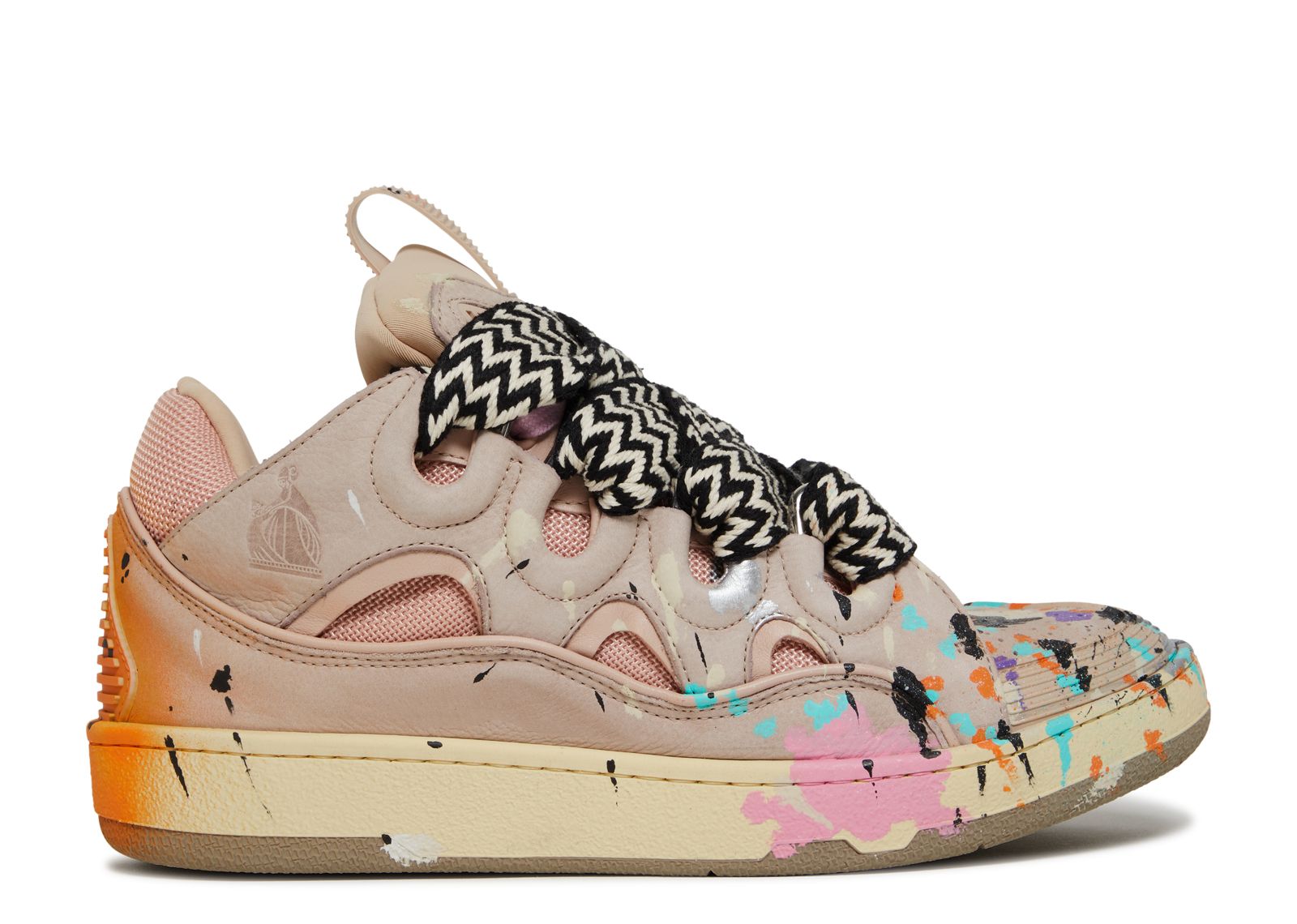 Gallery Dept. x Lanvin Wmns Curb Light Sneakers Paint Drip - Pale Pink