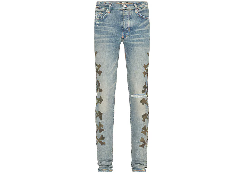 Amiri Camo Bones Jeans