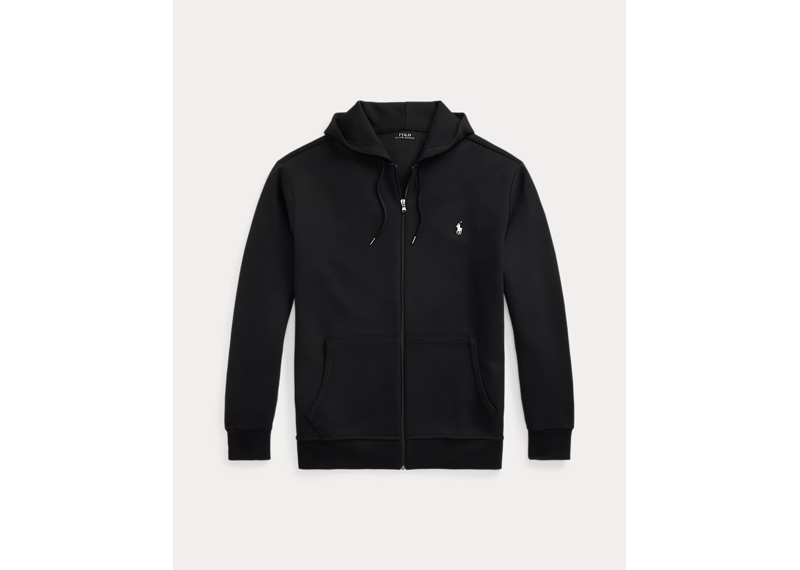 Polo Fleece Zip Up Black