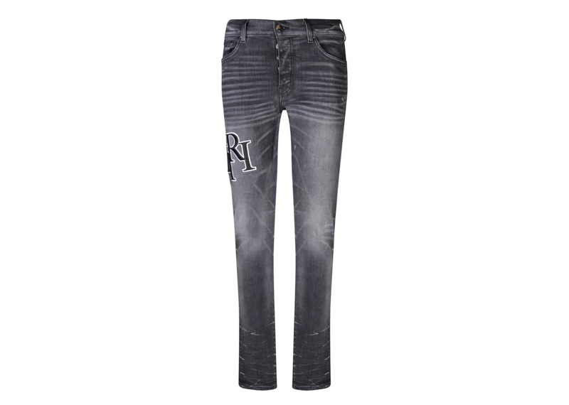 AMIRI Jeans Embroidered Staggered Logo