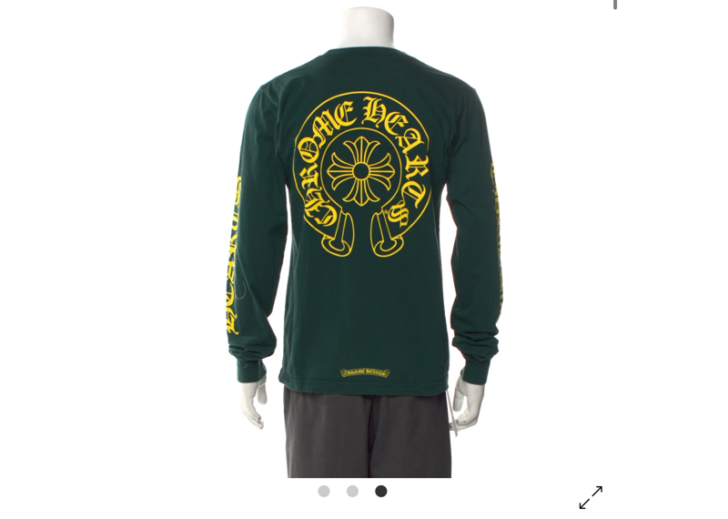 Chrome hearts green yellow horseshoe