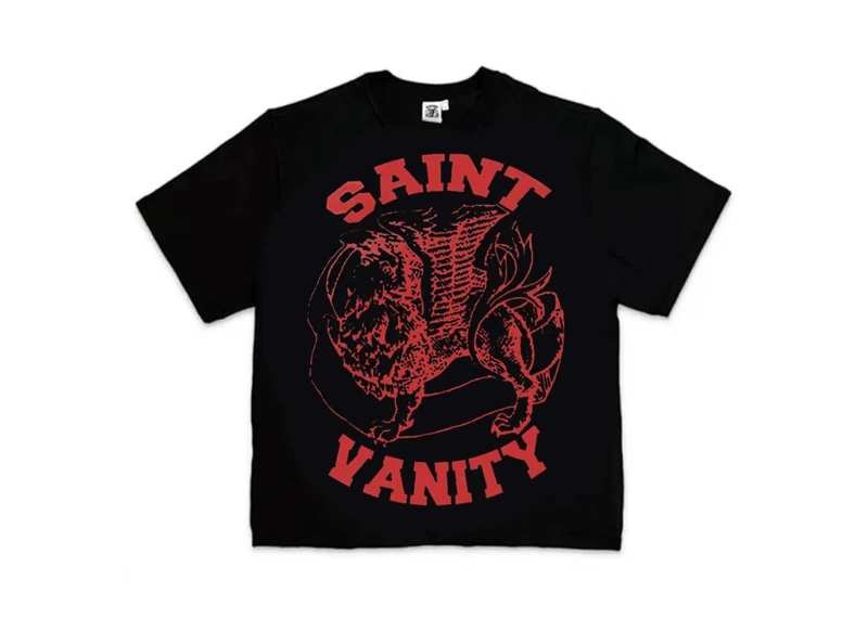 Saint Vanity Black red tee