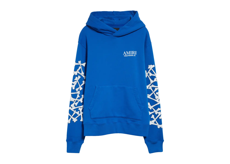 Amiri Bones Hoodie Blue