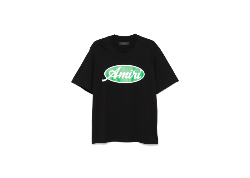 Amiri oval green logo t shirt