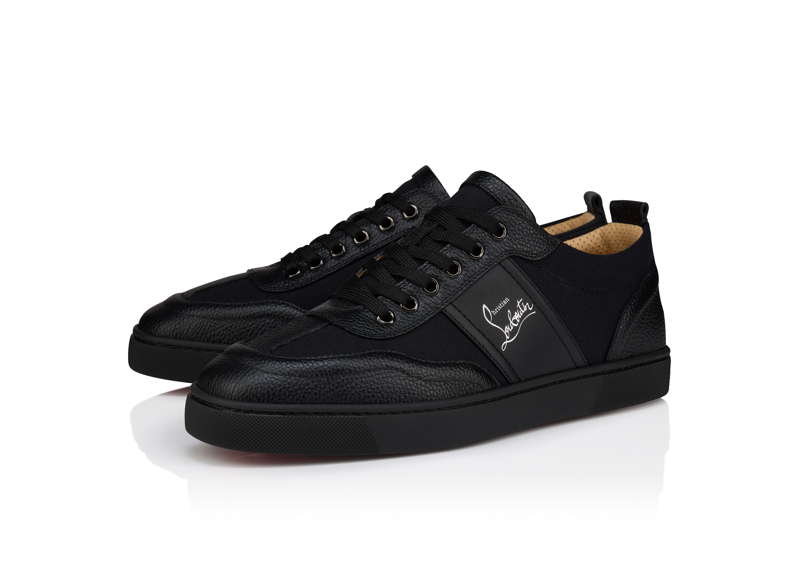 Christian Louboutin Grained Calf Leather Low Top Sneakers