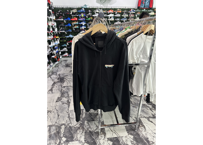 Givenchy World Tour Zip Hoodie Black