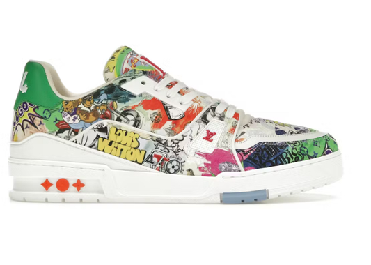 Louis Vuitton Trainer Comic Motifs Multi