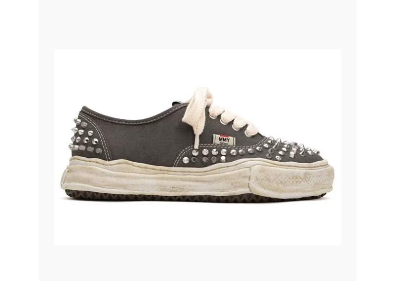 Baker OG Sole Studded Canvas Low Gray