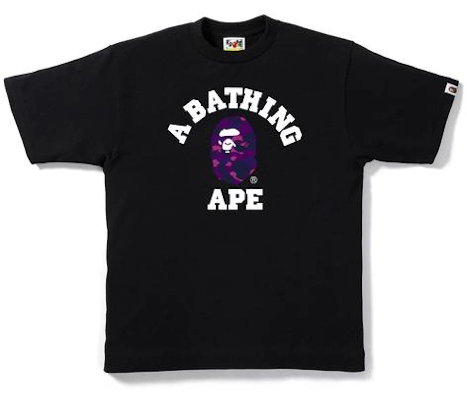 BAPE Color Camo College Tee Black/Purple