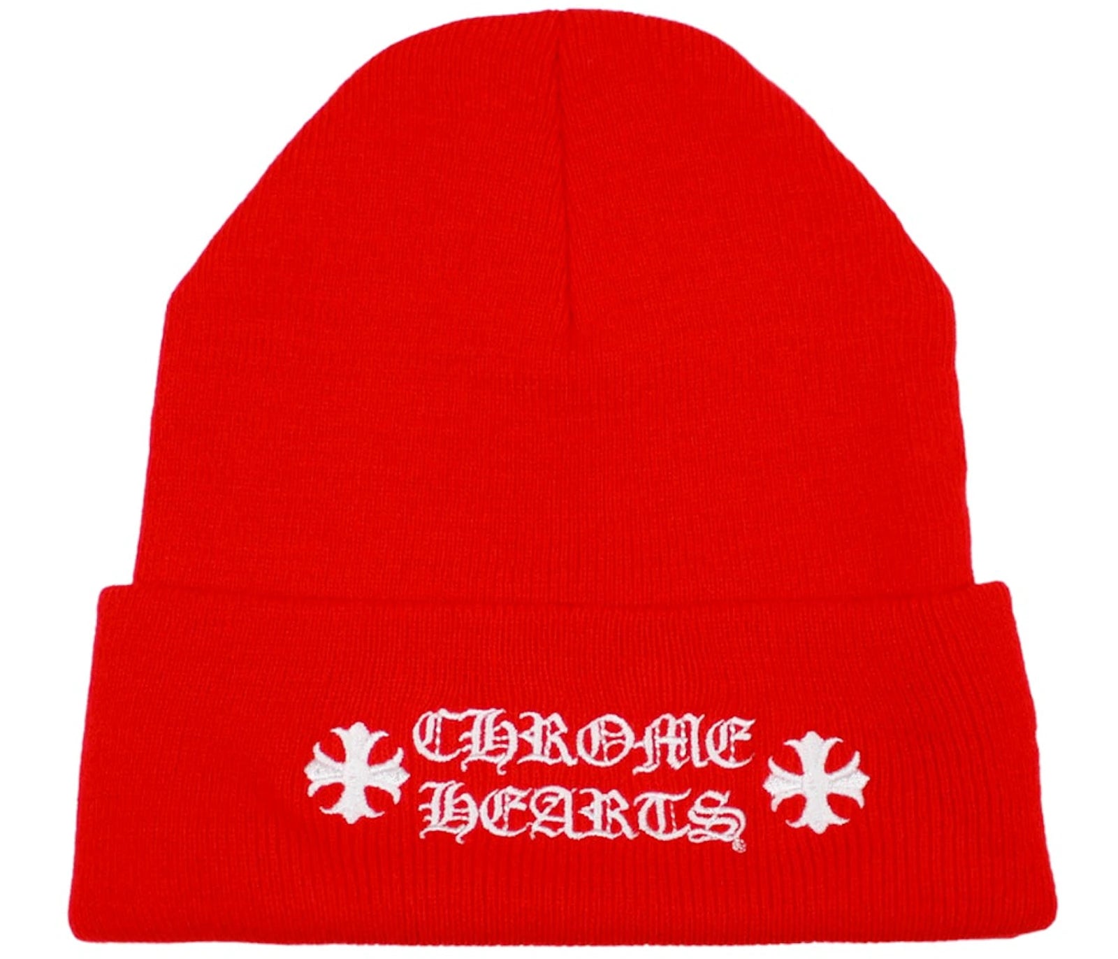 Chrome Hearts Logo Beanie Red