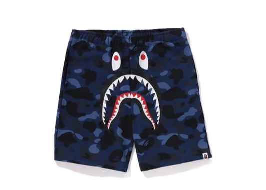 Bape Camo Shorts Navy