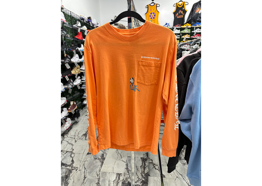 Chrome Hearts Matty Boy Build Orange Long Sleeve Tee