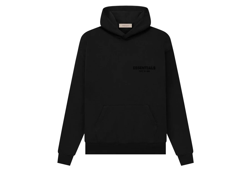 Fear Of God ESSENTIALS Stretch Limo Black Hoodie