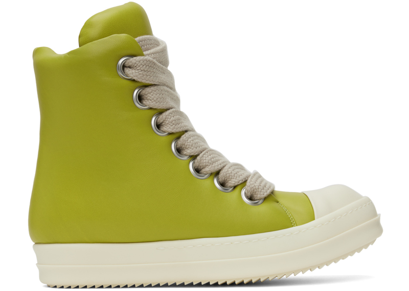 Rick Owens Jumbo Laces Padded Sneakers Acid Milk