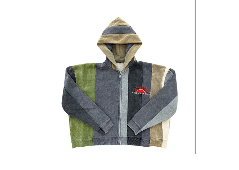 Rasberry hills multicolor zip up bonsai