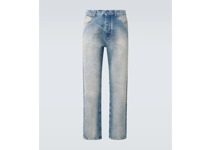 AMIRI Ma Quad Cuff Straight Jeans Light Indigo