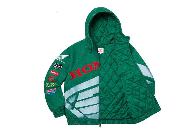 Supreme Racing fox green zip up
