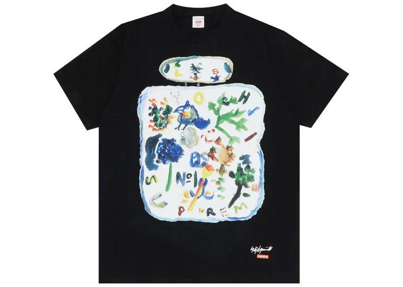 Supreme x Yohji Yamamoto Paint Tee Black