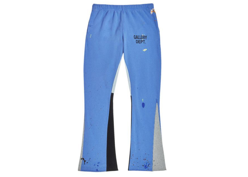 Gallery Dept GD PAINTED FLARE SWEATPANTS ROYAL