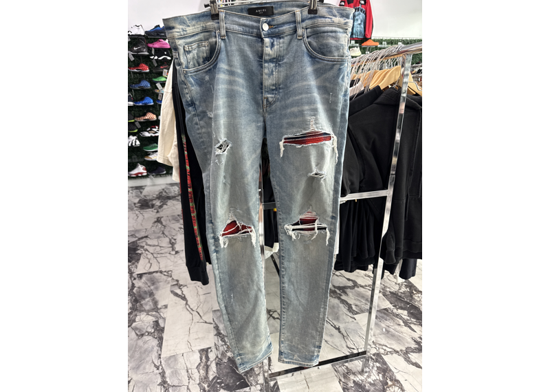 Amiri red/blue plaid mx1