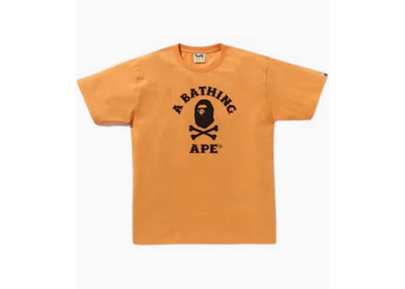 Bape Orange bone tee
