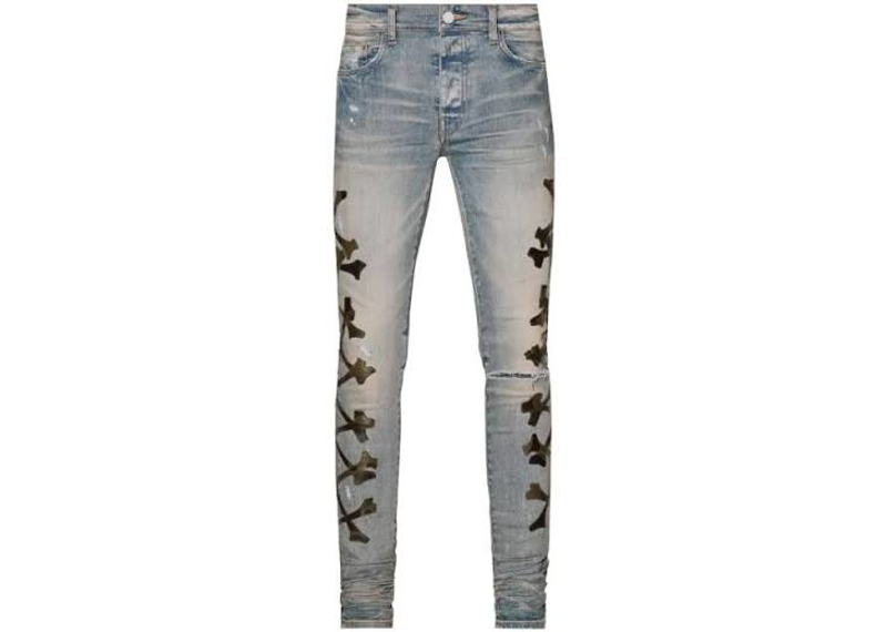 Amiri Camo Bones Jeans