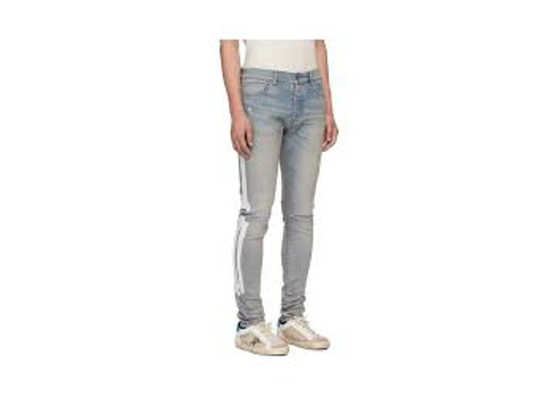 Amiri Bones Slash Jeans Blue