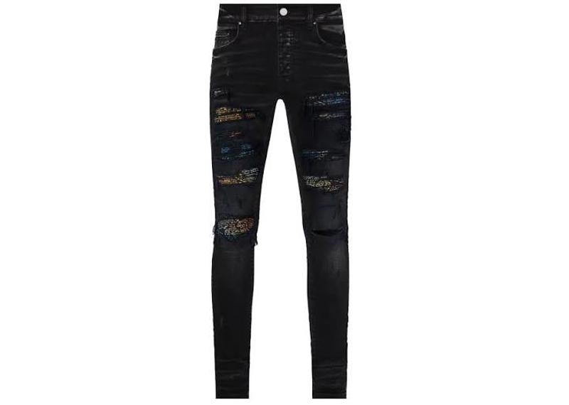 Amiri Thrasher Rainbow Parsley Jeans