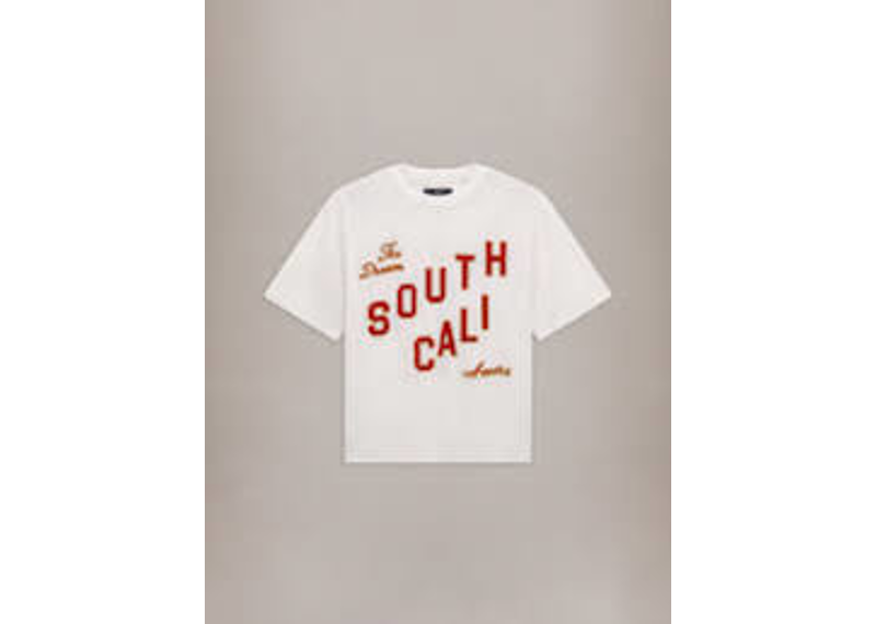 Amiri South Cali Box Tee in Ivory,