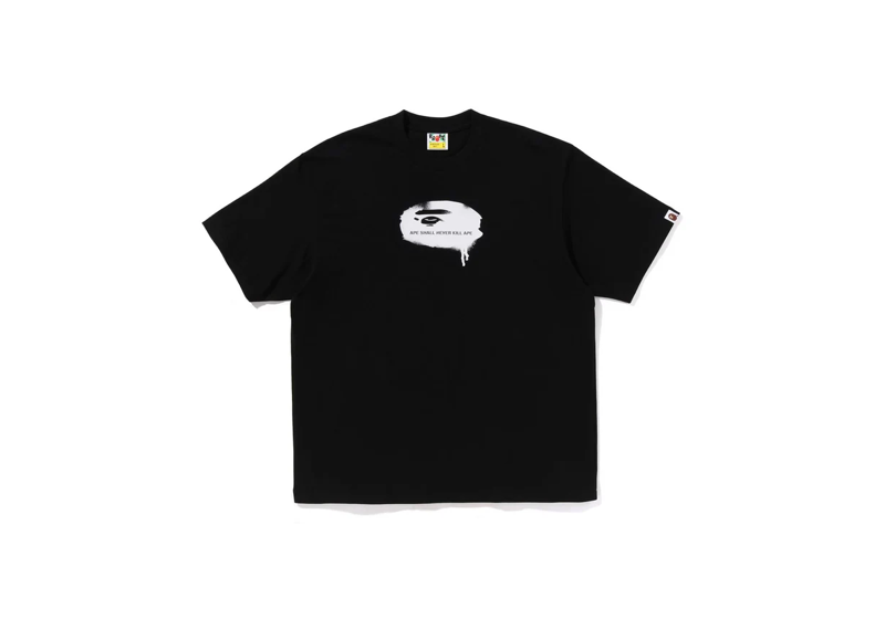 Bape Ape shall never kill ape black tee